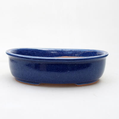Ceramiczna miska bonsai 18,5 x 14,5 x 5 cm, kolor niebieski - 1