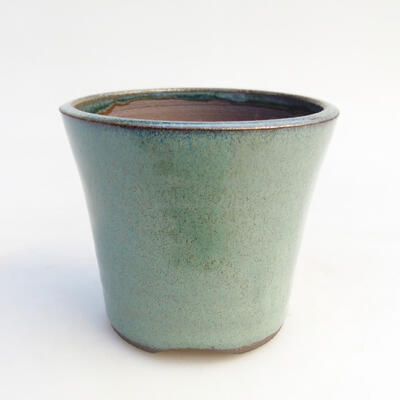 Ceramiczna miska bonsai 7,5 x 7,5 x 7 cm, kolor zielony - 1