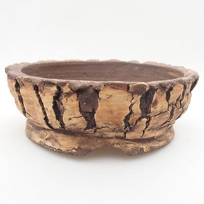 Ceramiczna miska bonsai 18 x 18 x 6 cm, kolor szary - 1