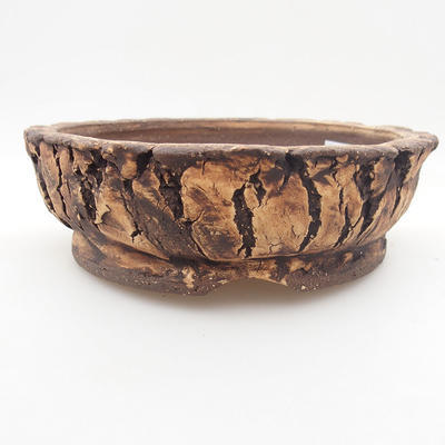 Ceramiczna miska bonsai 16 x 16 x 5,5 cm, kolor szary - 1
