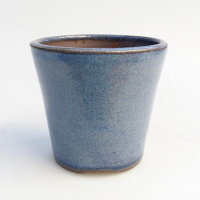 Ceramiczna miska bonsai 8 x 8 x 7,5 cm, kolor niebieski - 1
