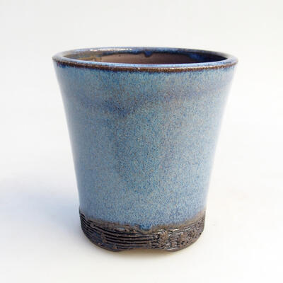 Ceramiczna miska bonsai 7,5 x 7,5 x 8 cm, kolor niebieski - 1