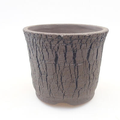Ceramiczna miska bonsai 12 x 12 x 10 cm, kolor czarny - 1