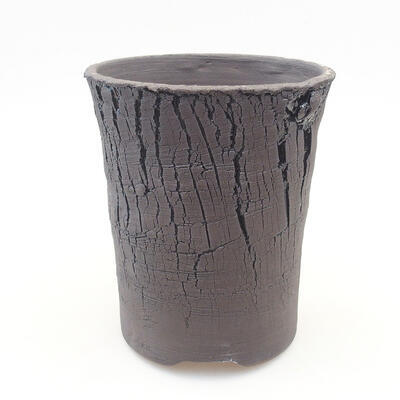 Ceramiczna miska bonsai 13 x 13 x 15,5 cm, kolor czarny - 1