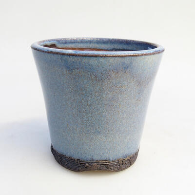 Ceramiczna miska bonsai 8 x 8 x 8 cm, kolor niebieski - 1