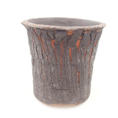 Ceramiczna miska bonsai 11 x 11 x 11 cm, kolor szary - 1