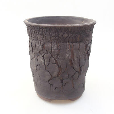 Ceramiczna miska bonsai 13 x 13 x 14,5 cm, kolor szary - 1