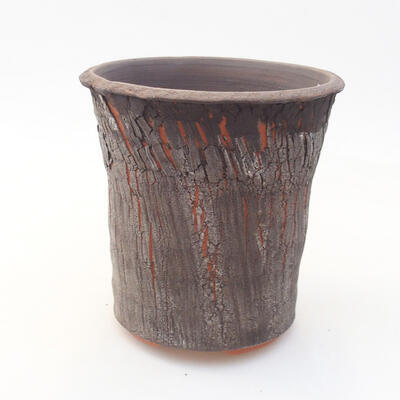 Ceramiczna miska bonsai 13 x 13 x 13,5 cm, kolor szary - 1