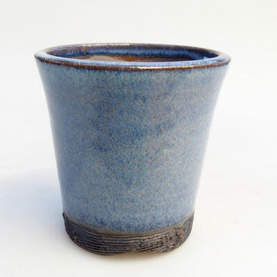 Ceramiczna miska bonsai 7 x 7 x 7 cm, kolor niebieski - 1