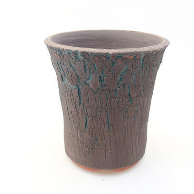 Ceramiczna miska bonsai 12,5 x 12,5 x 13,5 cm, kolor zielony - 1