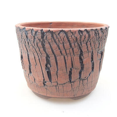 Ceramiczna miska bonsai 15 x 15 x 11 cm, kolor czarny - 1
