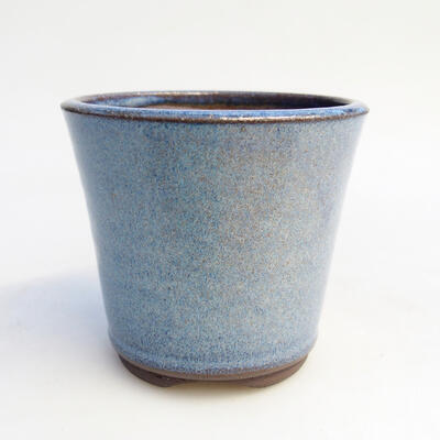Ceramiczna miska bonsai 8 x 8 x 7 cm, kolor niebieski - 1