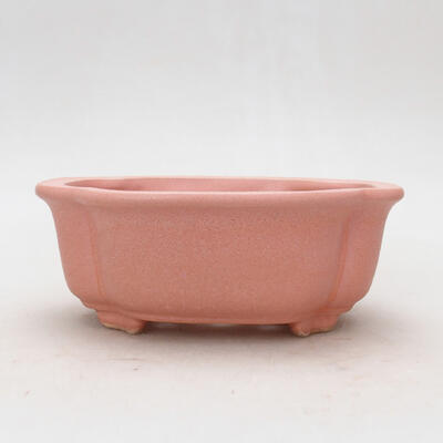 Ceramiczna miska bonsai 13 x 10 x 5,5 cm, kolor różowy - 1
