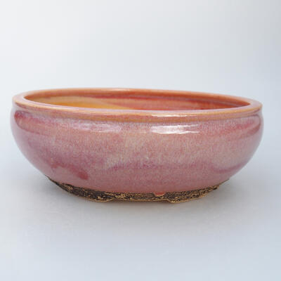 Ceramiczna miska bonsai 16,5 x 16,5 x 5,5 cm, kolor różowy - 1