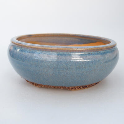 Ceramiczna miska bonsai 15,5 x 15,5 x 5,5 cm, kolor niebieski - 1