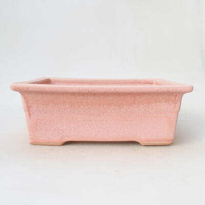 Ceramiczna miska bonsai 21 x 15,5 x 7,5 cm, kolor różowy - 1