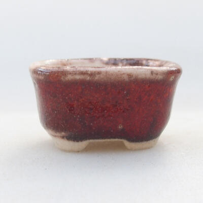 Mini miska bonsai 3 x 2,5 x 1,5 cm, kolor czerwony - 1