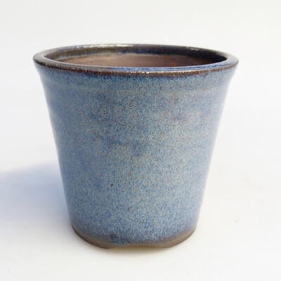 Ceramiczna miska do bonsai 7,5 x 7,5 x 7 cm, kolor niebieski - 1
