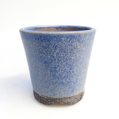 Ceramiczna miska bonsai 7 x 7 x 7 cm, kolor niebieski - 1