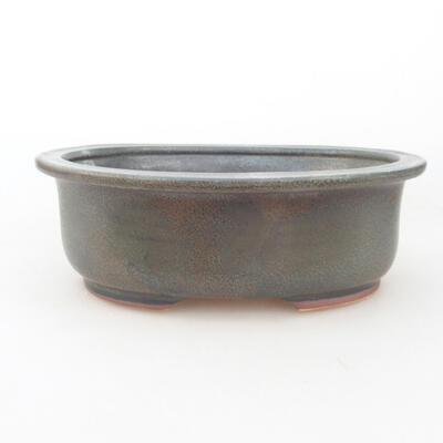 Ceramiczna miska bonsai 22 x 18 x 7,5 cm, kolor szary - 1