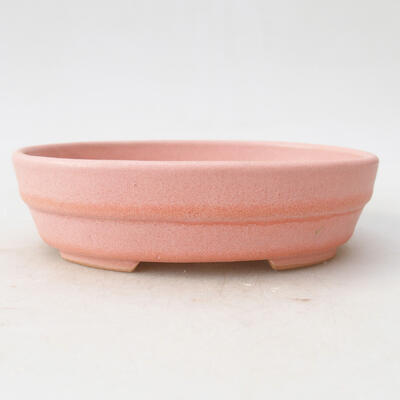 Ceramiczna miska bonsai 13,5 x 10,5 x 3,5 cm, kolor różowy - 1
