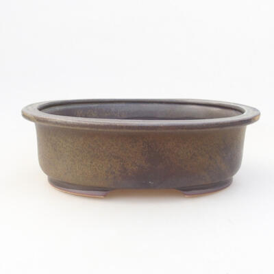 Ceramiczna miska bonsai 24 x 20 x 7,5 cm, kolor szary - 1