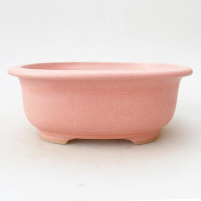 Ceramiczna miska bonsai 15,5 x 12 x 6 cm, kolor różowy - 1