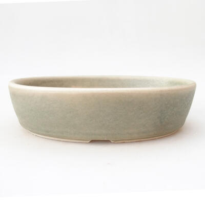Ceramiczna miska bonsai 18 x 13 x 4,5 cm, kolor szary - 1