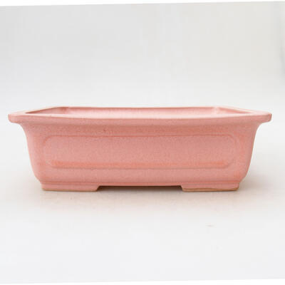Ceramiczna miska bonsai 17 x 12,5 x 5,5 cm, kolor różowy - 1