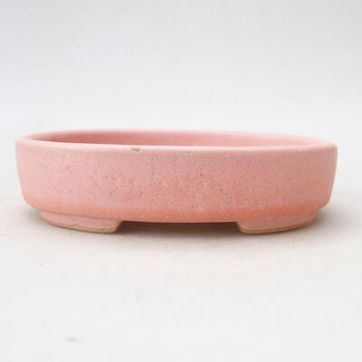 Ceramiczna miska bonsai 11,5 x 9,5 x 2,5 cm, kolor różowy - 1