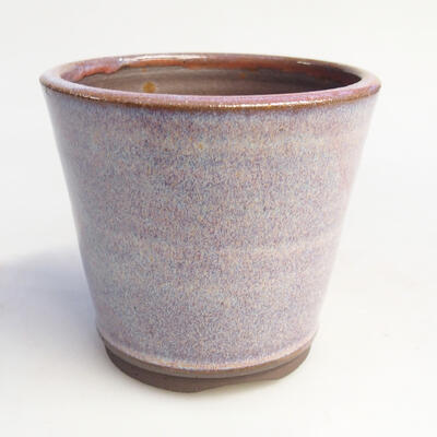Ceramiczna miska bonsai 8 x 8 x 7,5 cm, kolor różowy - 1
