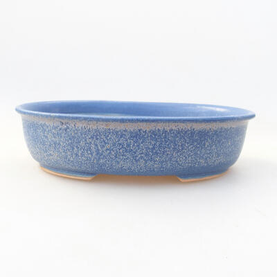 Ceramiczna miska bonsai 18 x 14 x 4,5 cm, kolor niebieski - 1