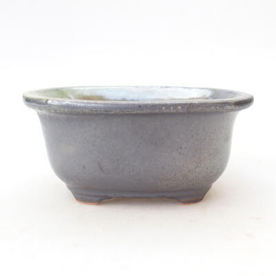 Ceramiczna miska bonsai 11,5 x 9 x 5,5 cm, kolor metaliczny - 1