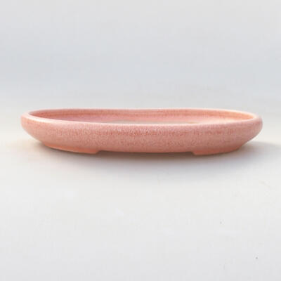 Ceramiczna miska bonsai 16 x 12 x 2 cm, kolor różowy - 1