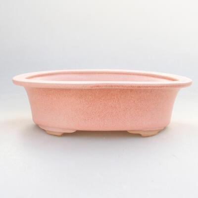 Ceramiczna miska bonsai 22 x 17 x 6 cm, kolor różowy - 1