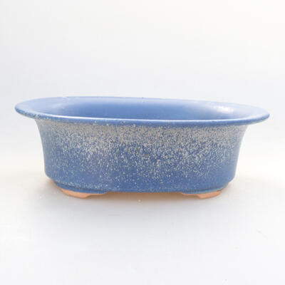 Ceramiczna miska bonsai 21,5 x 17 x 6 cm, kolor niebieski - 1