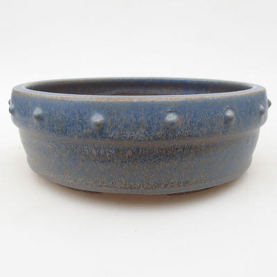 Ceramiczna miska bonsai 16,5 x 16,5 x 5,5 cm, kolor niebieski - 1
