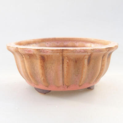 Ceramiczna miska bonsai 10,5 x 10,5 x 4,5 cm, kolor różowy - 1