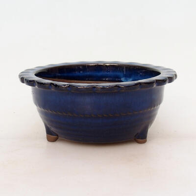 Ceramiczna miska bonsai 16 x 16 x 7 cm, kolor niebieski - 1