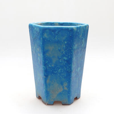 Ceramiczna miska bonsai 13 x 11,5 x 17 cm, kolor niebieski - 1