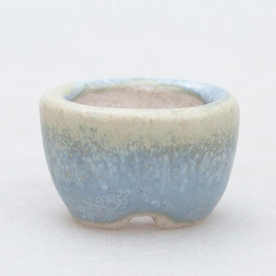 Ceramiczna miska bonsai 2 x 1,5 x 1 cm, kolor niebieski - 1