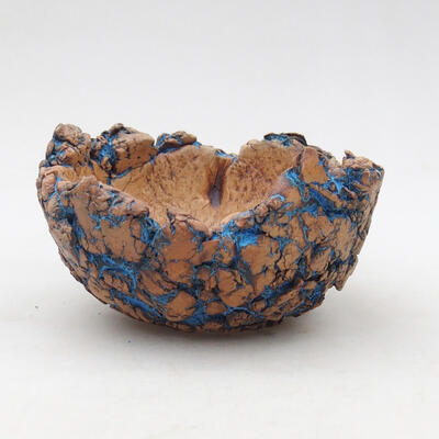 Ceramiczna muszla 9 x 9 x 5,5 cm, kolor naturalny niebieski - 1