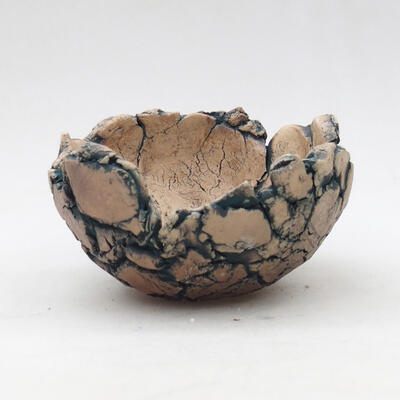 Ceramiczna muszla 9 x 9 x 5,5 cm, kolor naturalna zieleń - 1