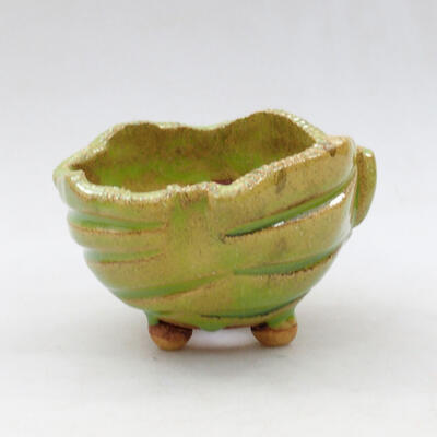 Ceramiczna muszla 9 x 9 x 6,5 cm, kolor zielony - 1