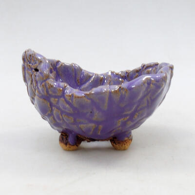 Ceramiczna muszla 9 x 9 x 6,5 cm, kolor fioletowy - 1
