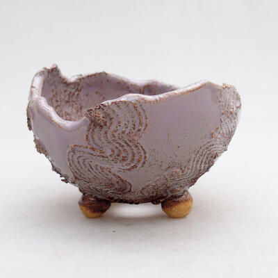 Ceramiczna muszla 9 x 8,5 x 6,5 cm, kolor różowy - 1