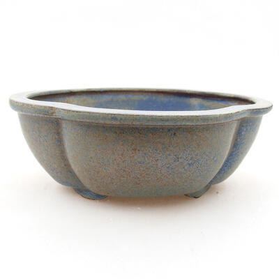 Ceramiczna miska bonsai 12 x 10 x 4,5 cm, kolor niebieski - 1