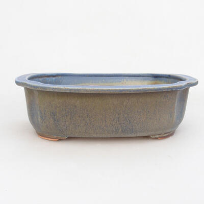 Ceramiczna miska bonsai 23,5 x 20 x 7 cm, kolor niebieski - 1