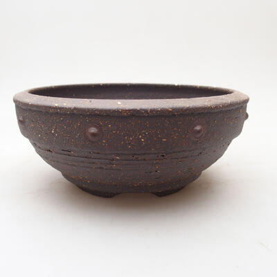 Ceramiczna miska do bonsai 15,5 x 15,5 x 6,5 cm, kolor spękany - 1