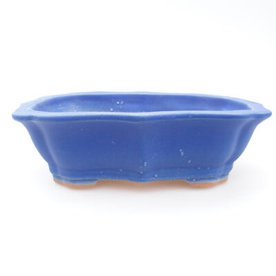 Ceramiczna miska bonsai 14 x 10 x 4 cm, kolor niebieski - 1